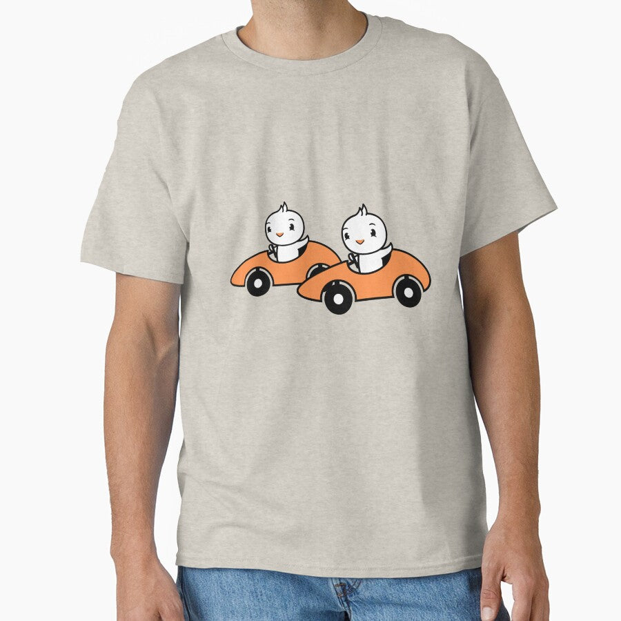 2 Birds Drive Fast Two Racing Car Race Sport Team Racer Sportscar Classic T Shirt