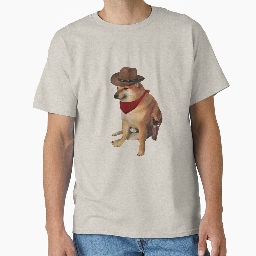 Cheems Doge Cowboy Classic T-Shirt