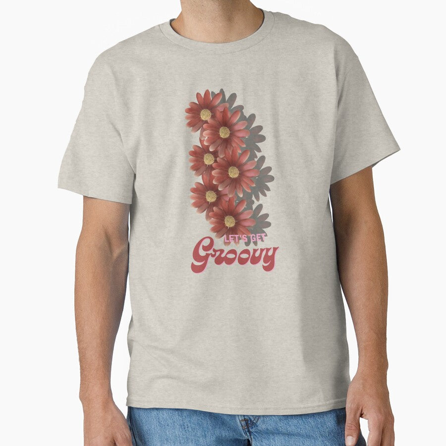 Groovy Margarita retro turquoise floral vibes. Classic T-Shirt