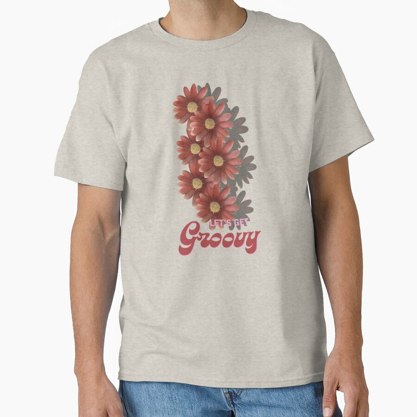 Groovy Margarita retro turquoise floral vibes. Classic T-Shirt