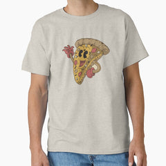 Retro Pizza Slice Mascot Classic T-Shirt
