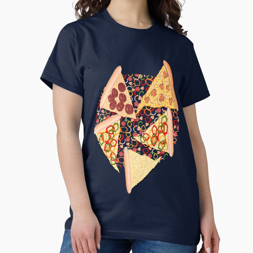 Pizza Pattern No.2 Classic T-Shirt