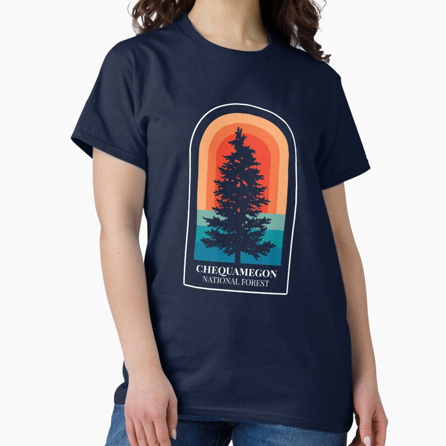 Chequamegon National Forest Nature Hiking Outdoors Classic T Shirt