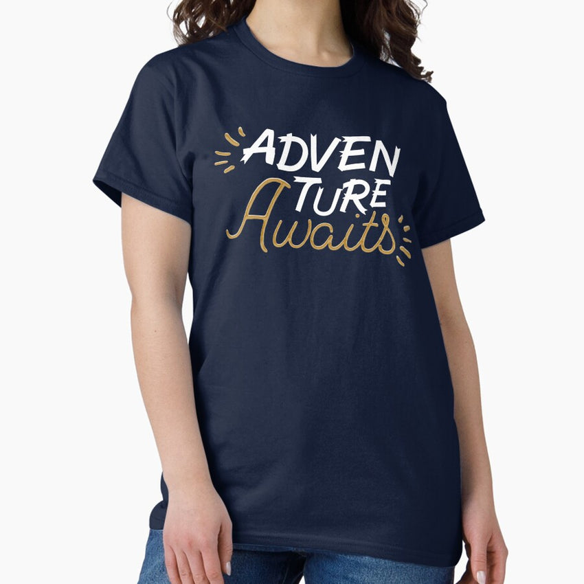 Adventure Awaits Van Life Travelling Road Trip Gift Classic T Shirt