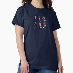 Atlanta Basketball Legends (Kevin Willis, Dikembe Mutombo, Mookie Blaylock, Trae Young, Jon Koncak, Dominique Wilkins) Qiangy Classic T-Shirt