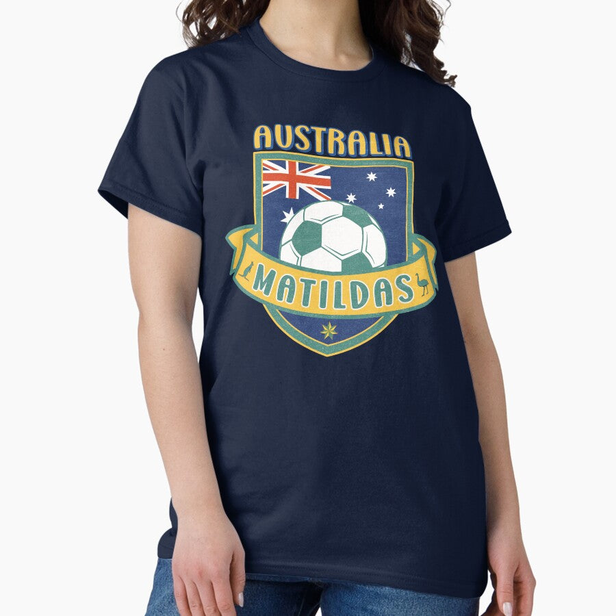 Australian Womens Soccer Crest (Matildas) Classic T-Shirt