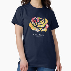 Vintage flower shape yellow flower Classic T-Shirt