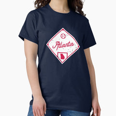 Atlanta Baseball Fan Georgia State Outline Classic T-Shirt