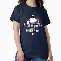 Atlanta Baseball Summer Days and Double Plays Classic T-Shirt