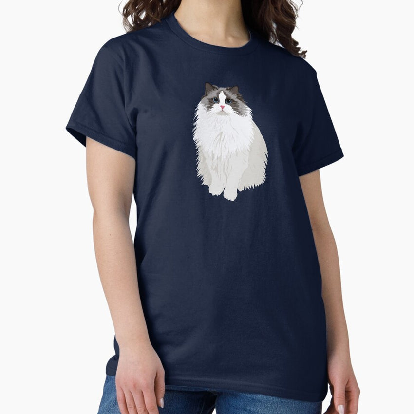 Fluffy Cat Classic T-Shirt