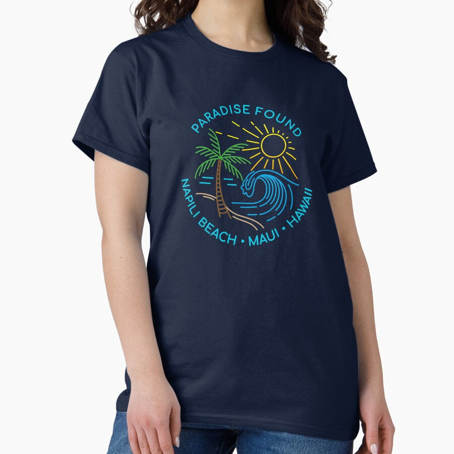 Napili Beach Maui Hawaii Summer Beach Classic T Shirt
