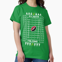 Atlanta Falcons Ugly Christmas Sweater Classic T-Shirt