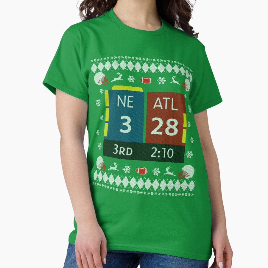 28 3 Historic Comeback Shirt New England Patriots Christmas Ugly Sweater Tom Brady Tb12 Shirt Mug Phone Case Pillow Greeting Card Classic T Shirt
