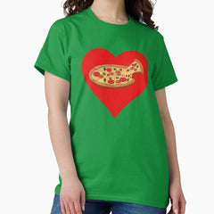 I Love Pizza Heart Classic T-Shirt