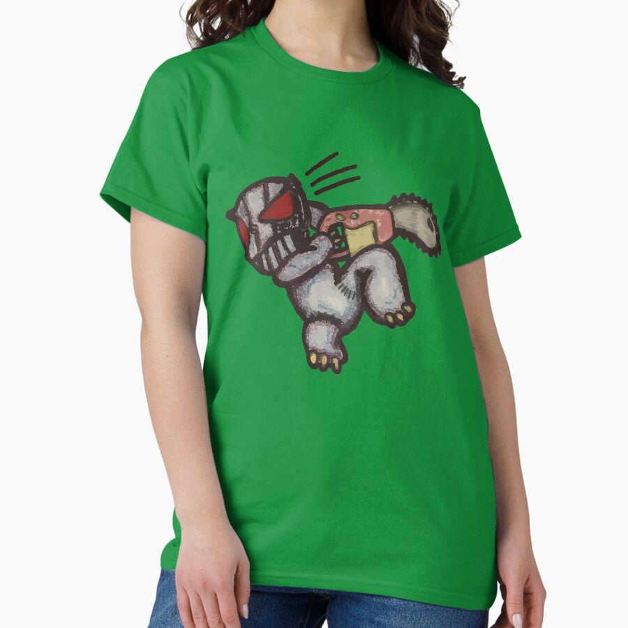 Chainsaw Teddy Classic T Shirt