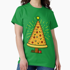 pizza ugly christmas tree Classic T-Shirt