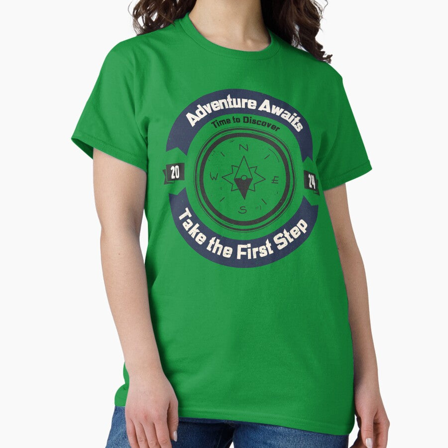 Adventure Awaits Take The First Step T Shirt Classic T Shirt