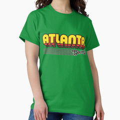 Atlanta Georgia Retro Stripes Classic T Shirt