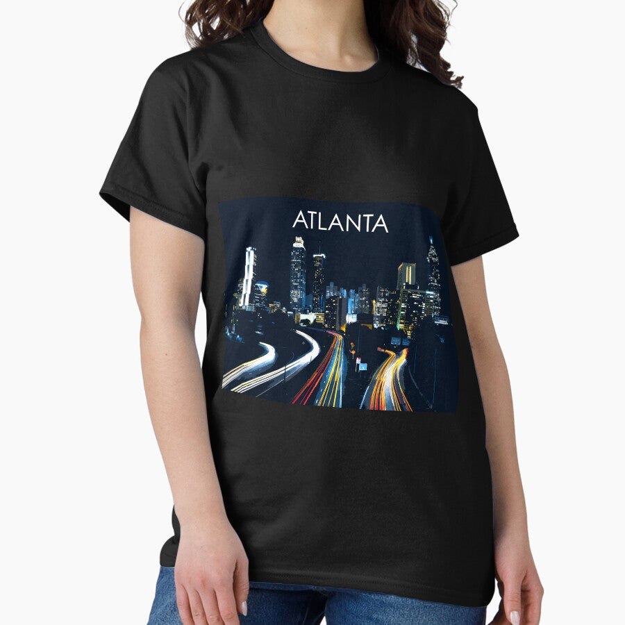 Atlanta Lights Georgia Usa Travel Print Classic T Shirt