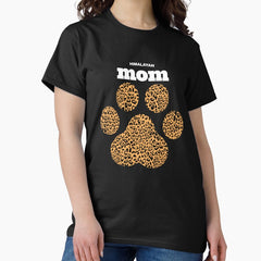 Haute Leopard Himalayan Mom Cat Paw With Rich Leopard Print Classic T-Shirt