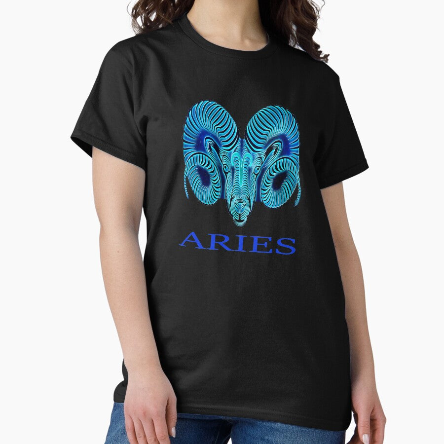 Aries Zodiac Sign Test Classic T Shirt