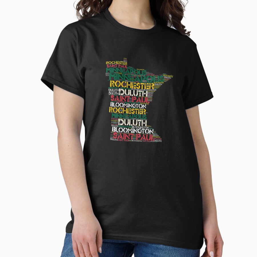 Cities Of Minnesota Minneapolis Saint Paul Rochester Duluth Bloomington Classic T-Shirt