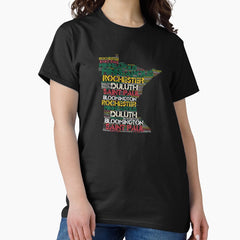 Cities Of Minnesota Minneapolis Saint Paul Rochester Duluth Bloomington Classic T-Shirt