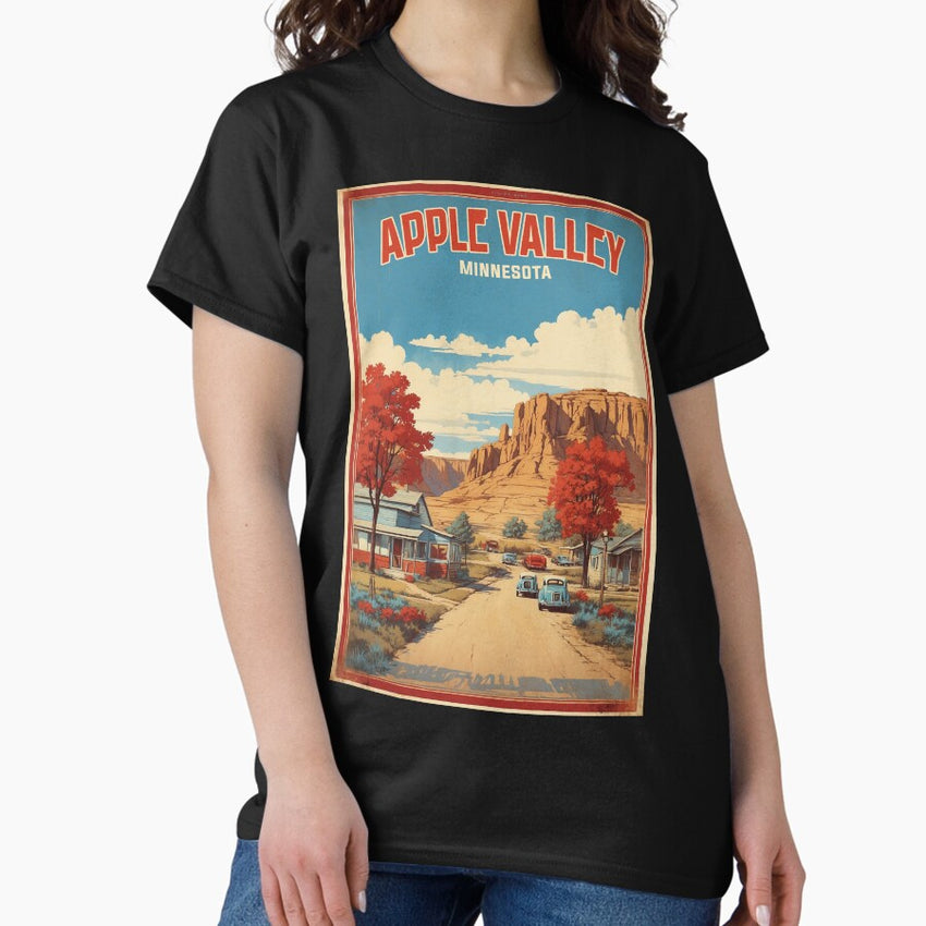 Apple Valley Minnesota Usa Vintage Travel Tourism Classic T Shirt