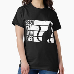 Cat Mom Girl Cat Pet Animal Kitten Classic T-Shirt