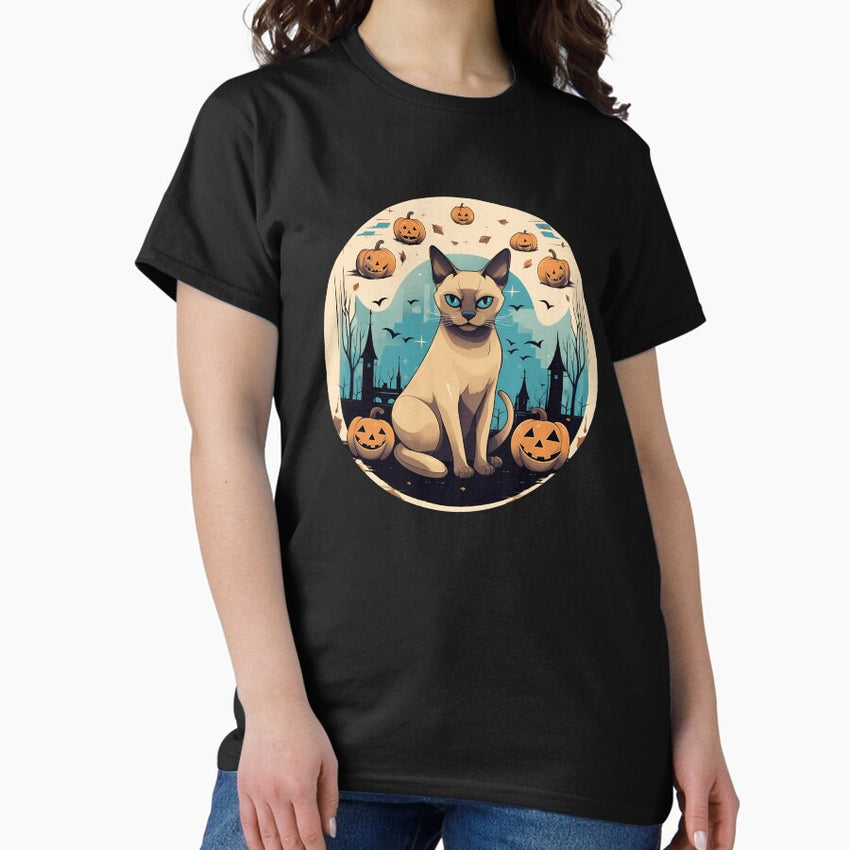 Tonkinese Cat Halloween, Love Cats Classic T-Shirt