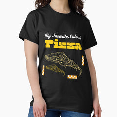 My Favorite Color Is Pizza - Yellow Italian Kitchen Lovers Classic T-Shirt