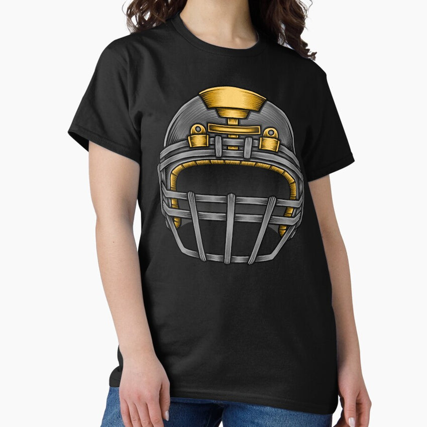 American Football Helmet Illustration Classic T Shirt
