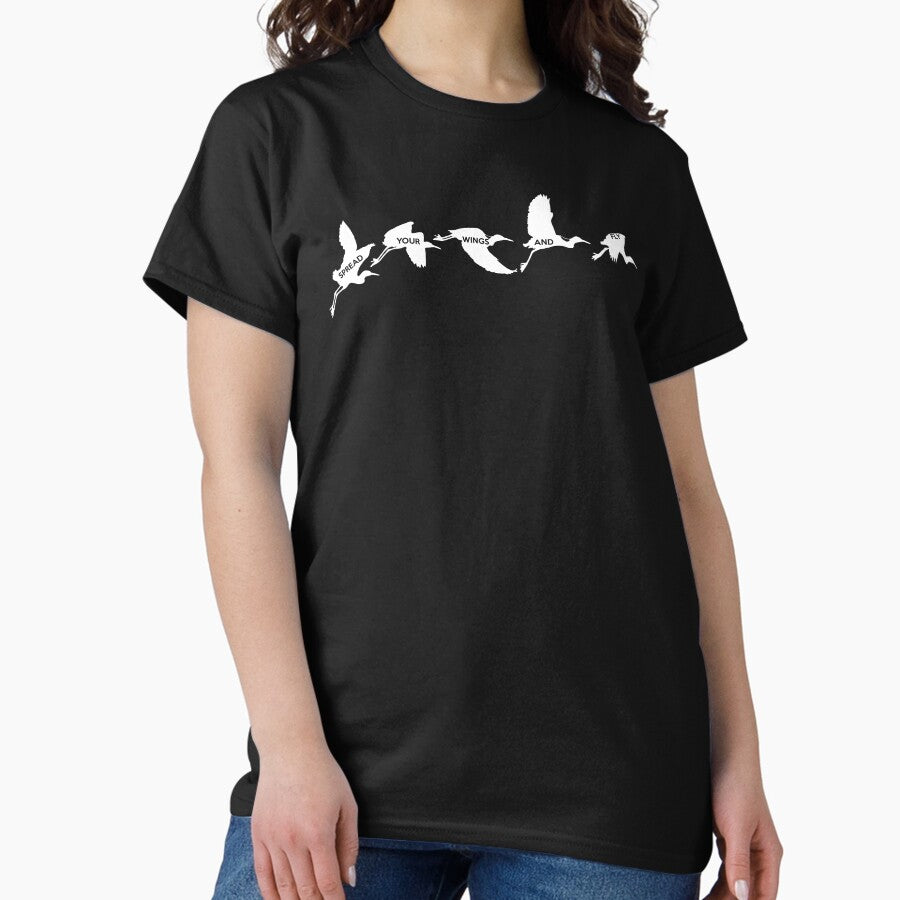Spread Your Wings Fly Motivational Pelican Flight Inspiration Classic T Shirt