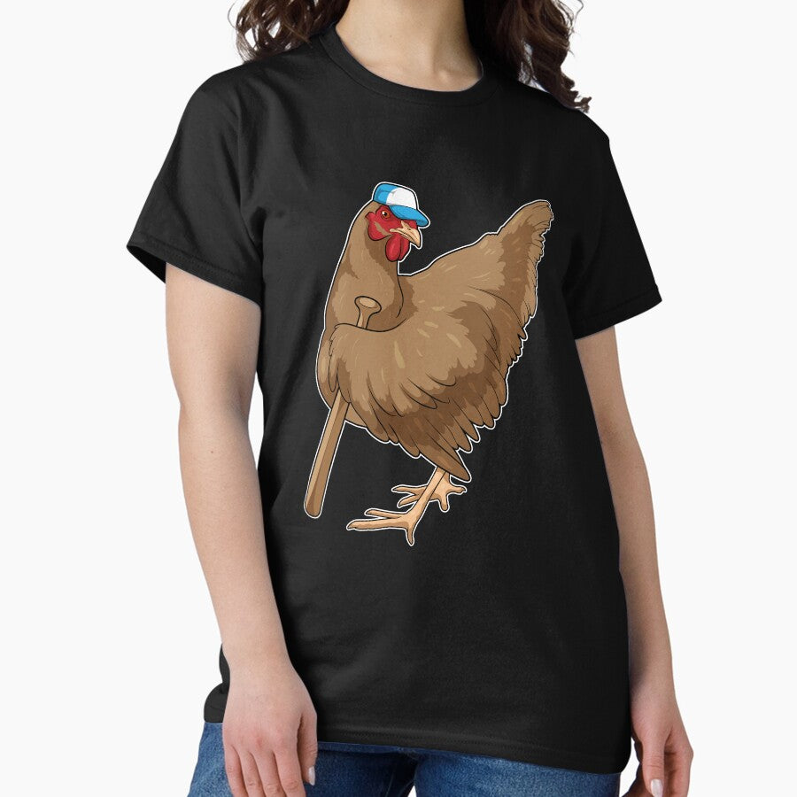 Chicken Baseball Baseball bat Classic T-Shirt