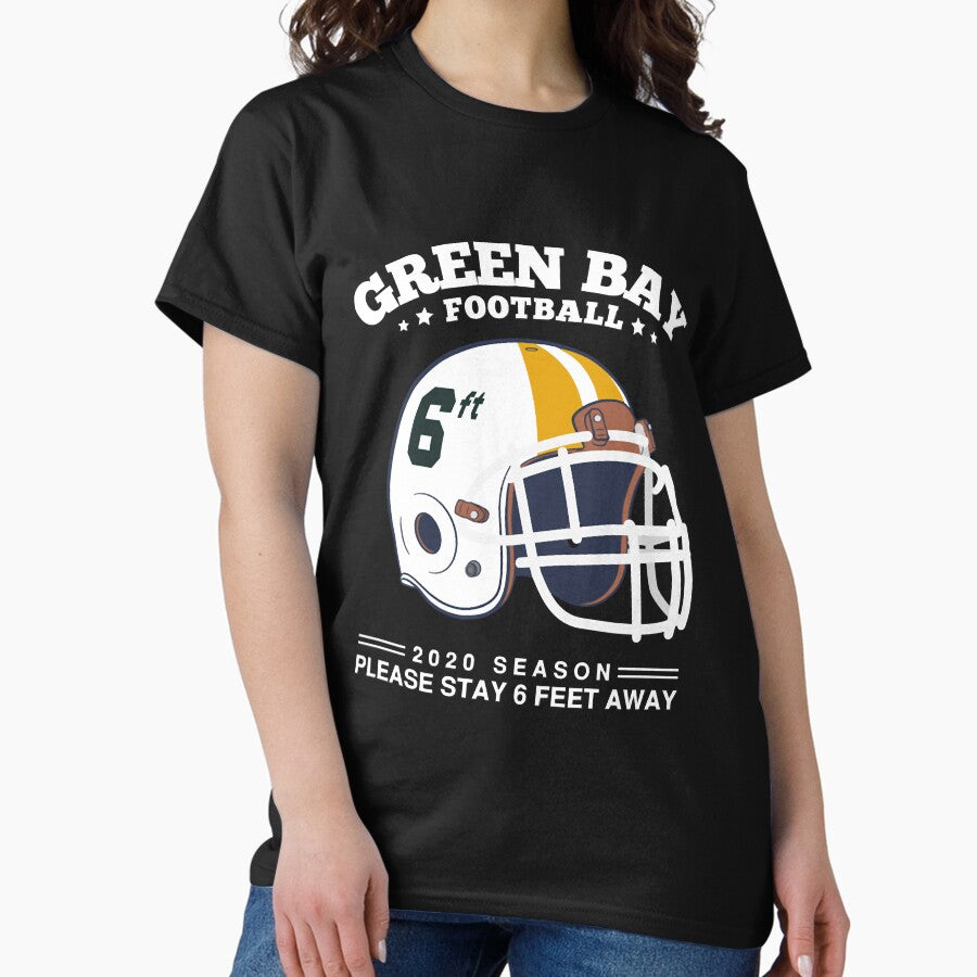 2020 NFL Green Bay Packers Spirit Stay 6ft Away Classic T-Shirt