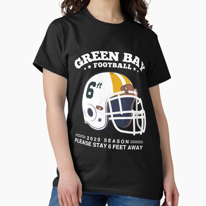 2020 NFL Green Bay Packers Spirit Stay 6ft Away Classic T-Shirt