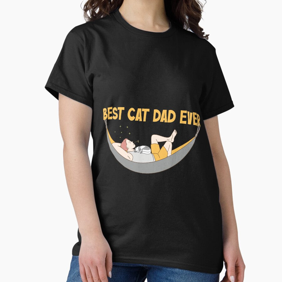 Best Vegan Cat Dad Ever - Cat Lover Classic T-Shirt