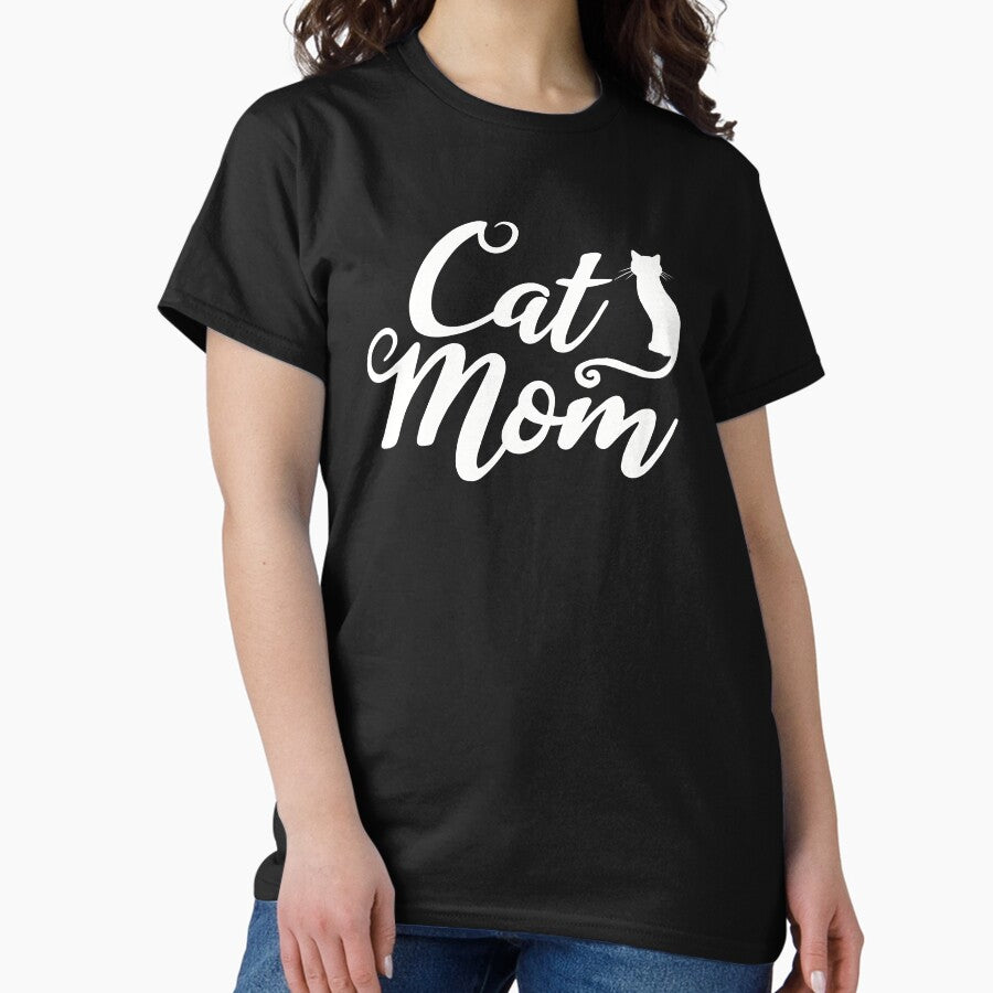Cat mom (c/w) Classic T-Shirt