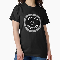 Cancer Zodiac Symbol Greek Mythology Goddess Artemis Horoscope Classic T-Shirt