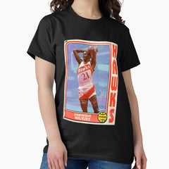 Atlanta Hawks T-ShirtRetro Dominique Wilkins Trading Card T-Shirt_by DarkLordPug_ Classic T-Shirt