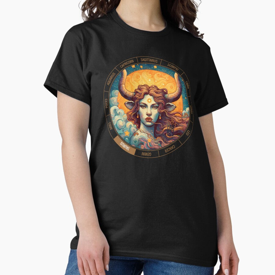 ZODIAC Taurus - Astrological TAURUS - TAURUS - ZODIAC sign - Van Gogh style - 10 Classic T-Shirt