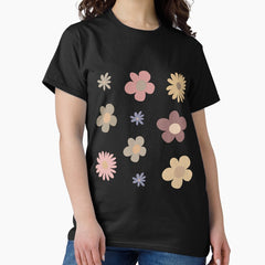 Funky Retro Flower Power Pack Classic T-Shirt