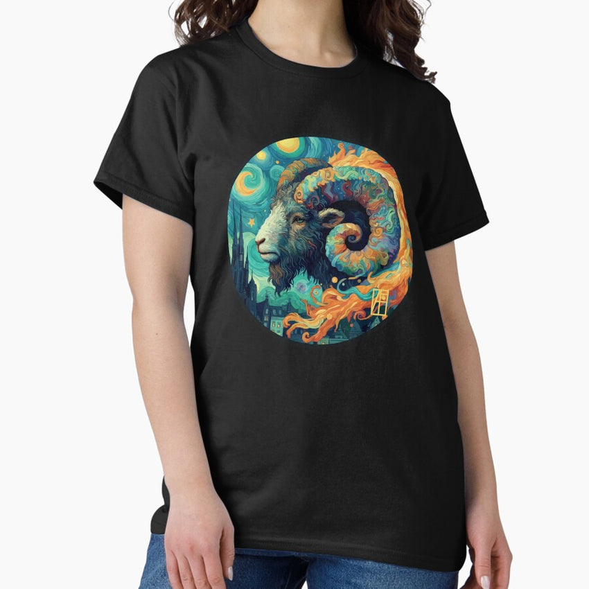 ZODIAC Aries - Astrological ARIRS - ARIRS - ZODIAC sign - Van Gogh style - 16 Classic T-Shirt