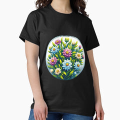 Edelweiss Botanical Beauty Floral Arrangements Classic T-Shirt