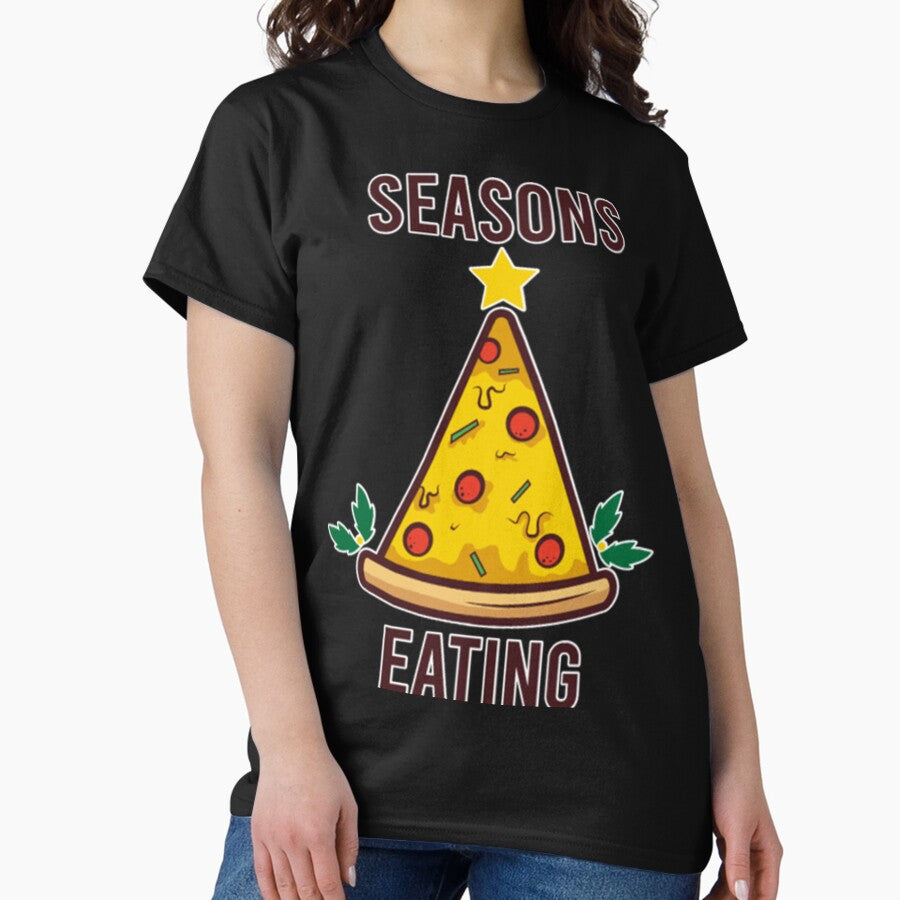 Pizza Pie Christmas Tree Classic T-Shirt