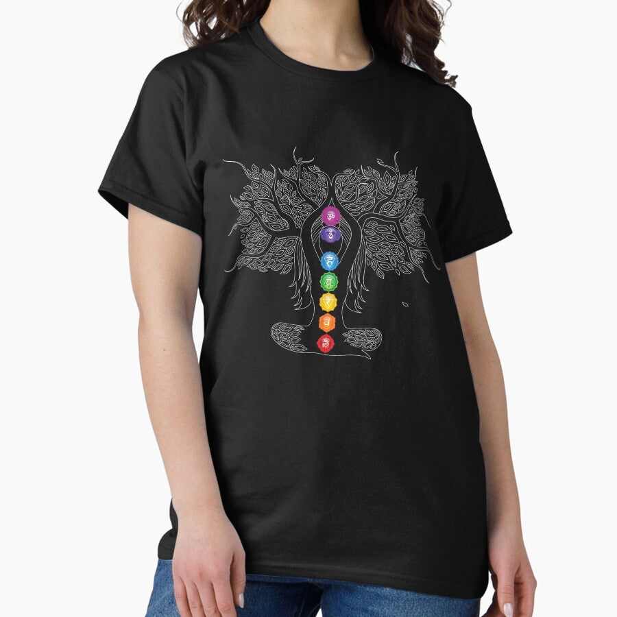 Chakra Lady Tree Wo Classic T Shirt