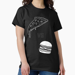 PIZZA V BURGER BW Classic T-Shirt