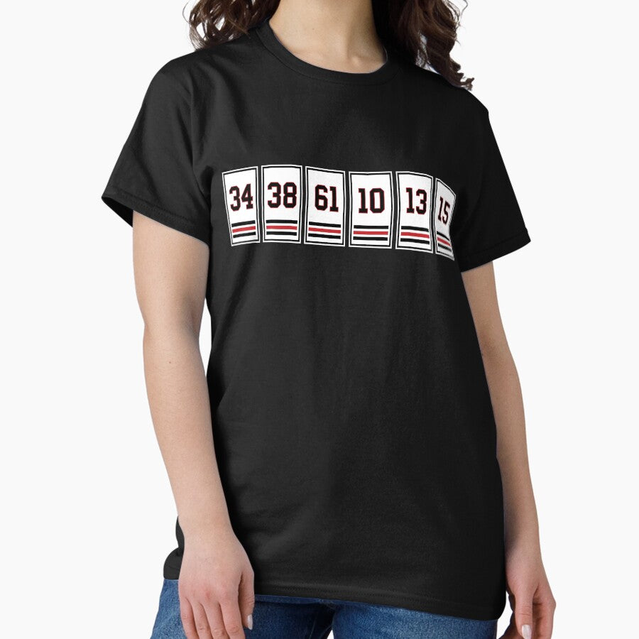 Chicago Blackhawks Championship Banners Classic T-Shirt