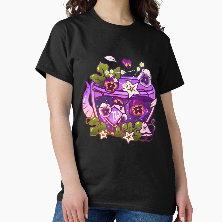 Capricorn Zodiac Teacup Classic T Shirt