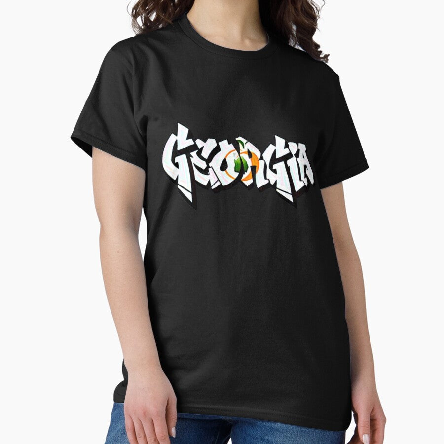 Georgia DMV License Plate Graffiti Classic T-Shirt